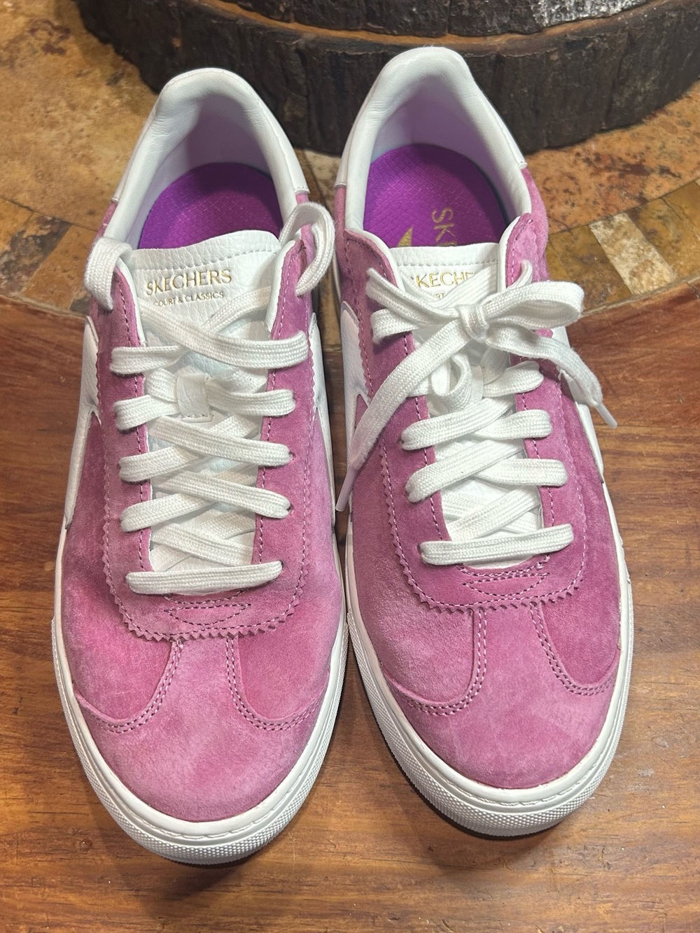 Skechers Court & Classics Arch Fit-Legend  Used Excellent C Size 8.5  Women’s - Picture 2 of 10